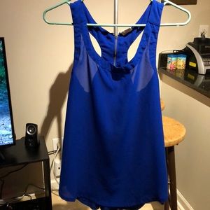 Royal blue long tank top